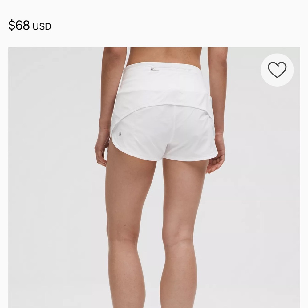 Lululemon mostly sold out speed up high rise lined shorts